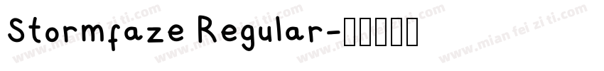 Stormfaze Regular字体转换